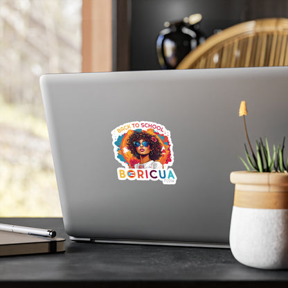 Back to School Boricua Girl Flow Kiss-Cut Vinyl Decals