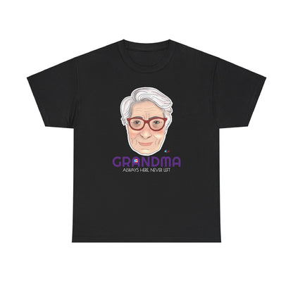 Abuela Boricua Always Here Never Left Heavy Cotton Tee