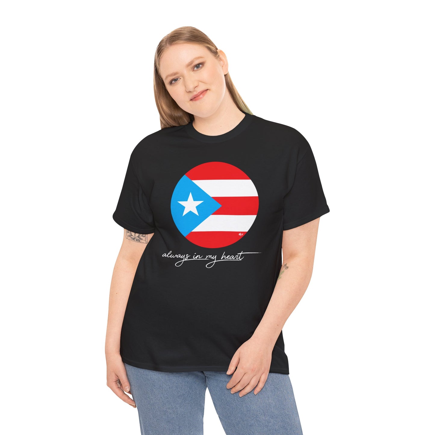 Puerto Rico Always in my Heart Unisex Heavy Cotton Tee