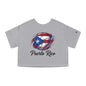 Puerto Rico Volleyball Women's Flowy Cropped Tee | Puerto Rican Volleyball Shirt