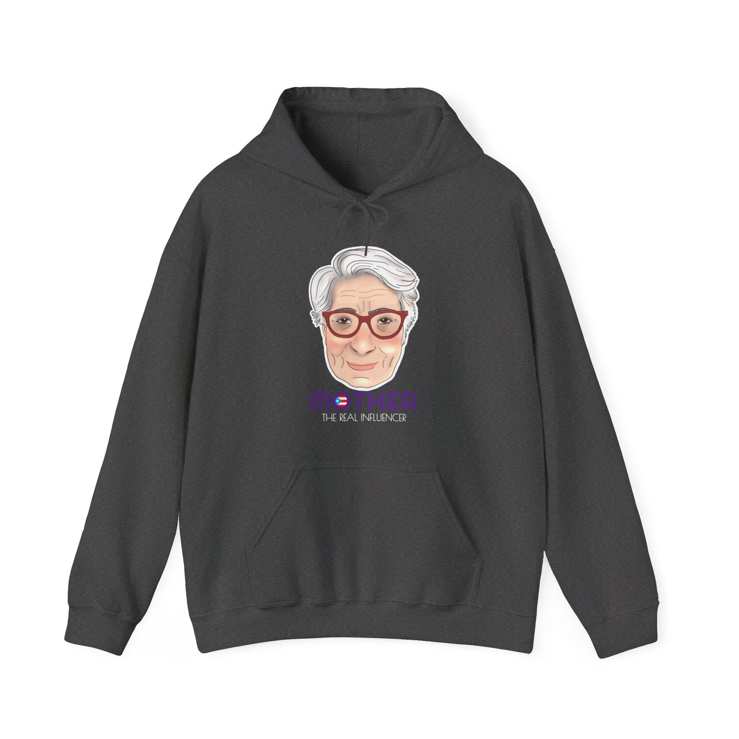 Mother The Real Influencer Unisex Heavy Blend™ Boricua-Style Hoodies