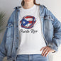 Puerto Rico Volleyball Flag | Unisex Heavy Cotton T-Shirt