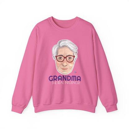 Grandma The real Influencer Heavy Blend™ Crewneck Sweatshirt