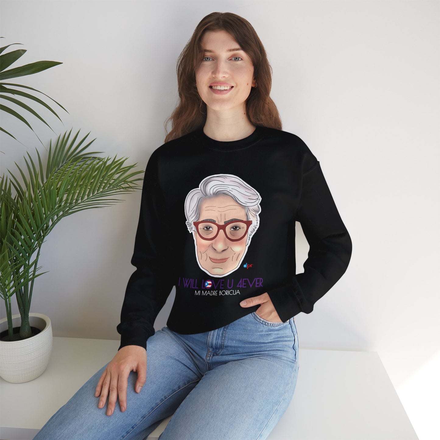 I Will Love You Forever Mamá Boricua Heavy Blend™ Crewneck Sweatshirt