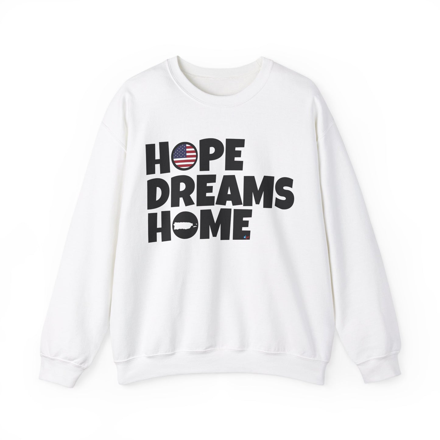 HOPE DREAMS HOME Puerto Rico Heavy Blend™ Crewneck Sweaters