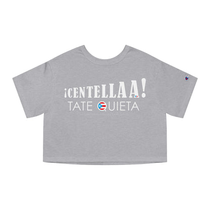 CENTELLA! Puerto Rican Mom WOMAN  Flowy Cropped Tee