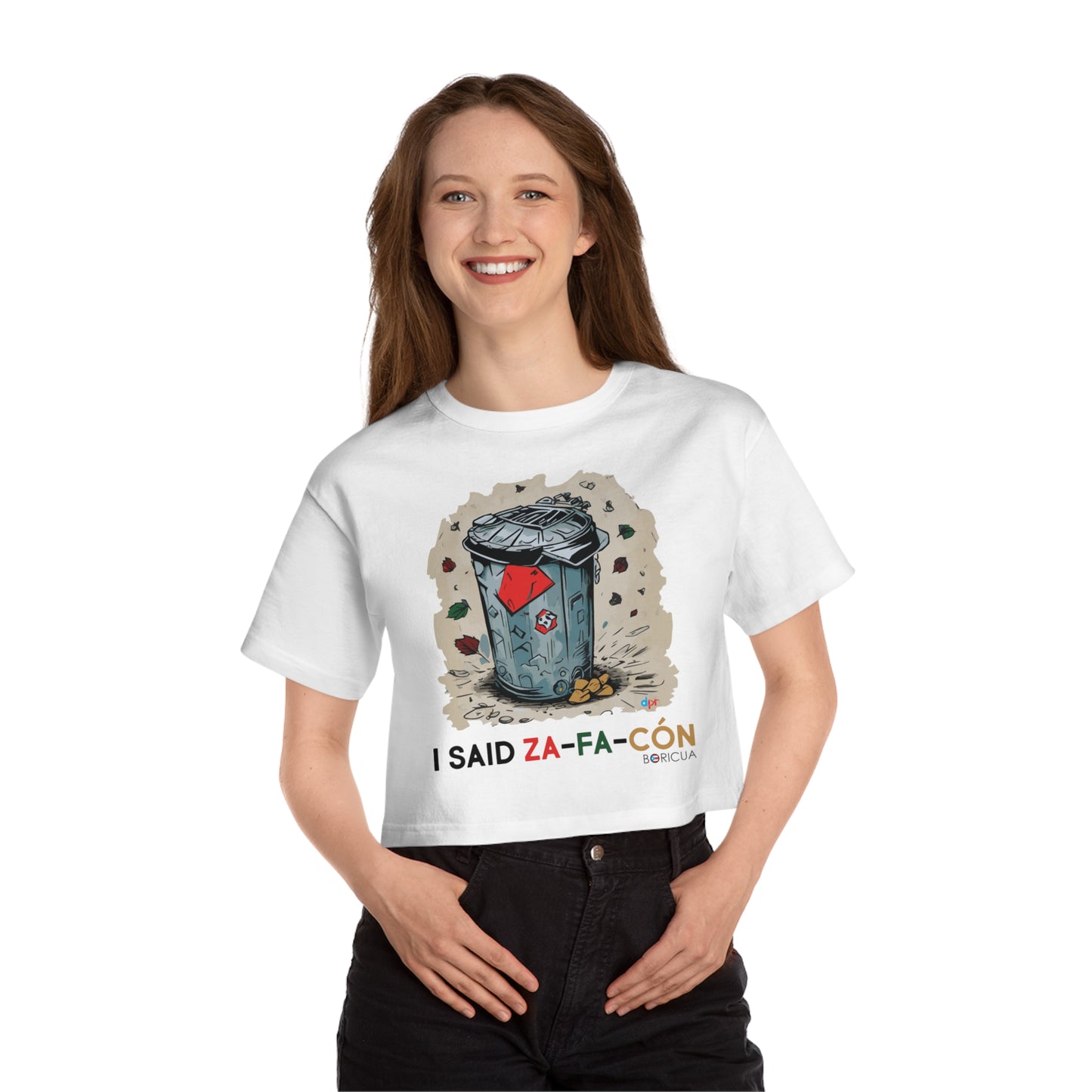 I Saids Zafacón Women's Flowy Cropped Tee