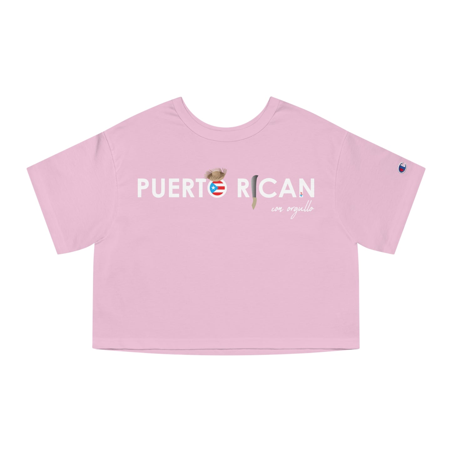 Puerto Rican con orgullo Flowy Cropped Tee