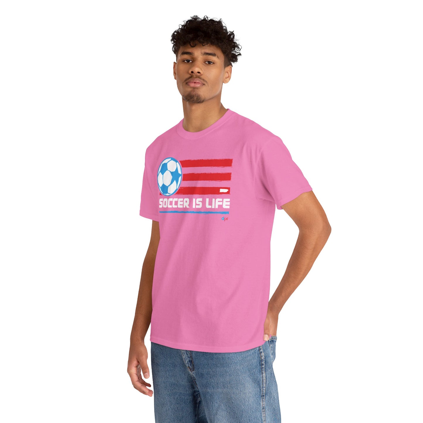 Soccer is Life Colors Unisex Heavy Cotton Tee