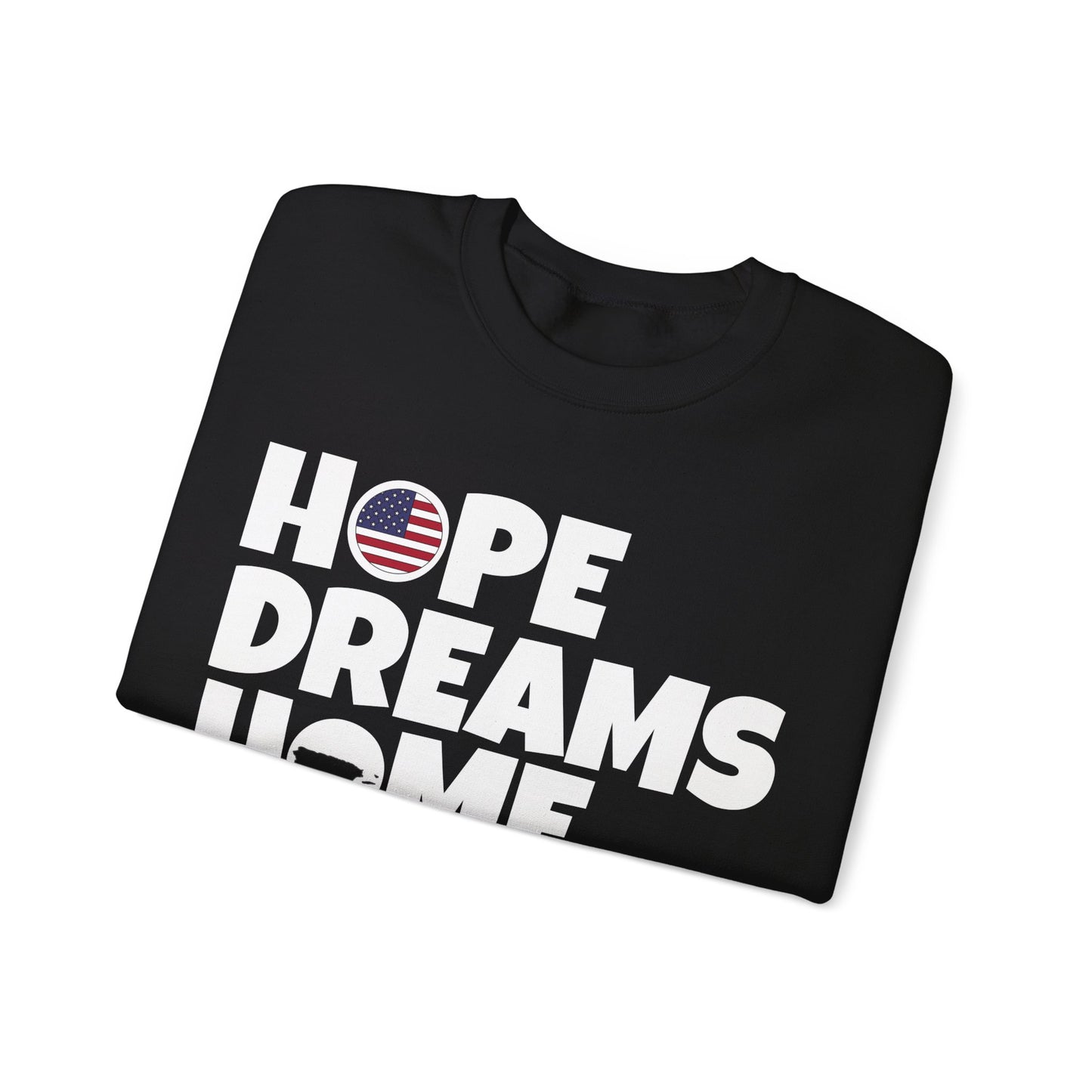 HOPE DREAMS HOME Puerto Rico Heavy Blend™ Crewneck Sweaters