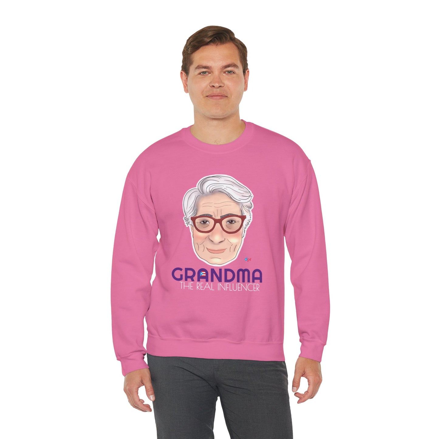Grandma The real Influencer Heavy Blend™ Crewneck Sweatshirt