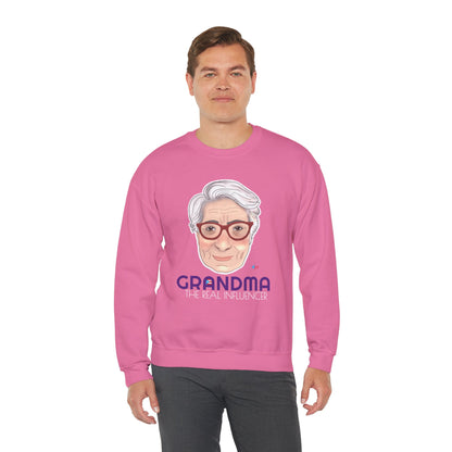 Grandma The real Influencer Heavy Blend™ Crewneck Sweatshirt