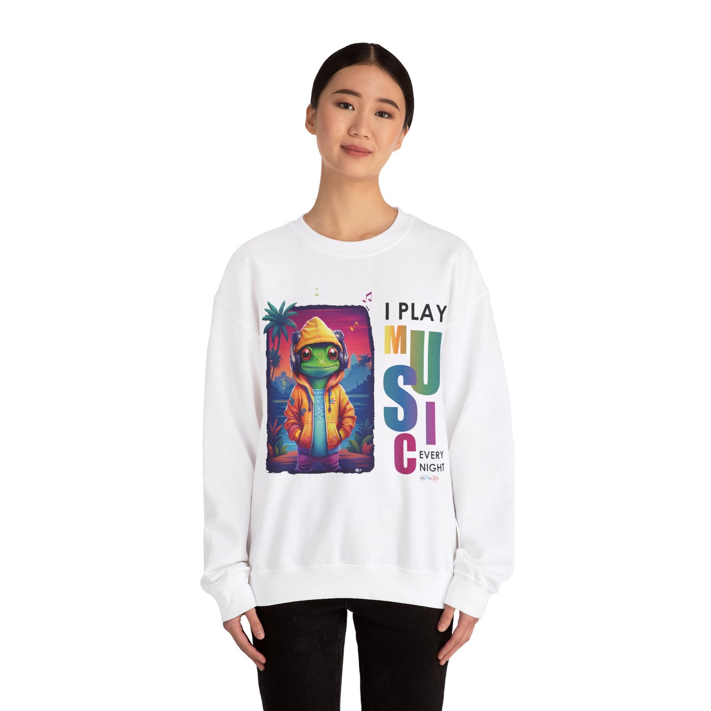 I Play Music Every Night Unisex Heavy Blend™ Crewneck Sweaters