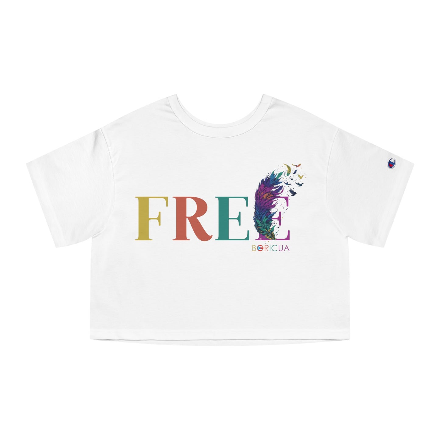 Free BORICUA Flowy Cropped Tee