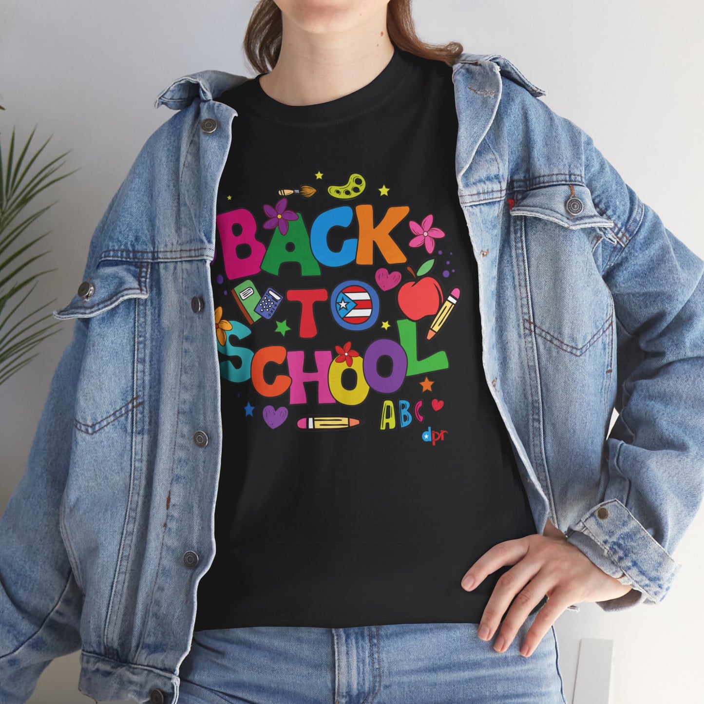 Back to School Boricua Teacher Heavy Cotton Tee