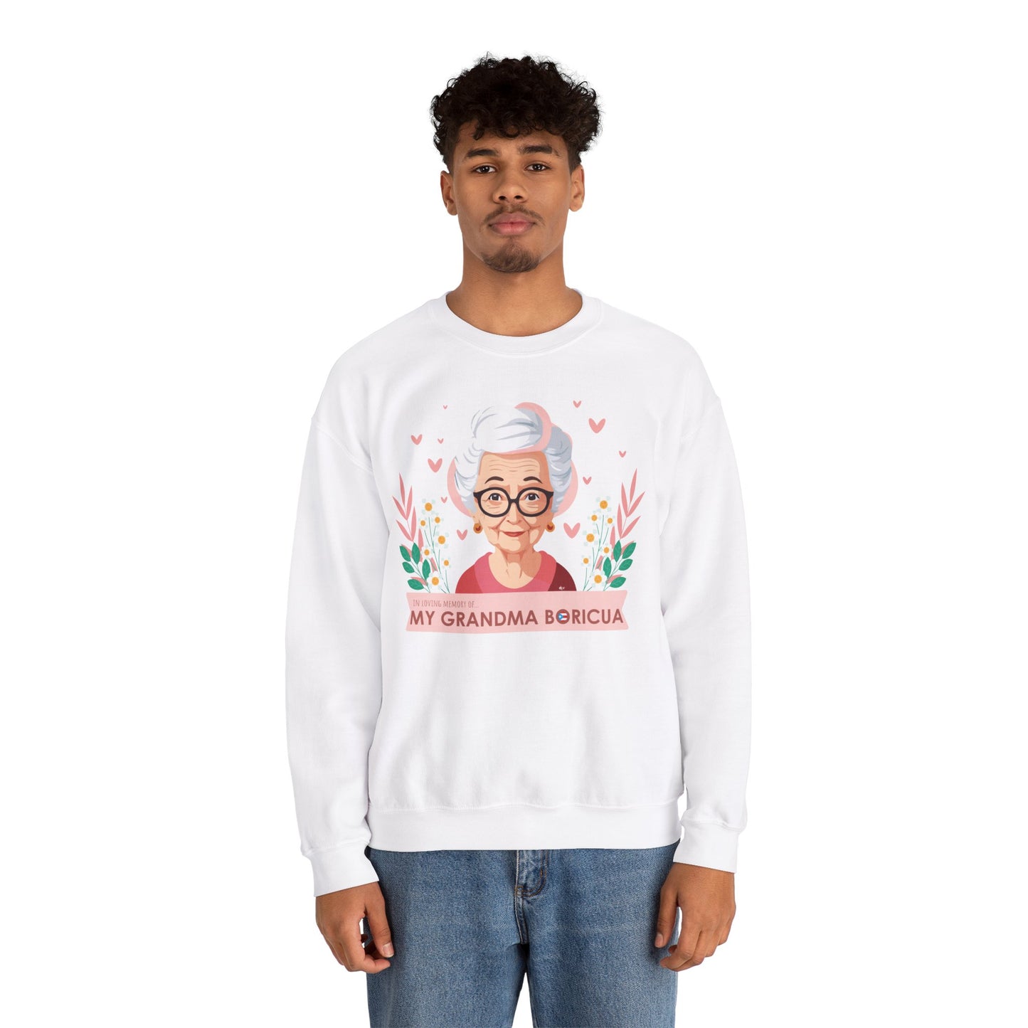 In Loving Memory of My Grandma Boricua Heavy Blend™ Crewneck Sweaters