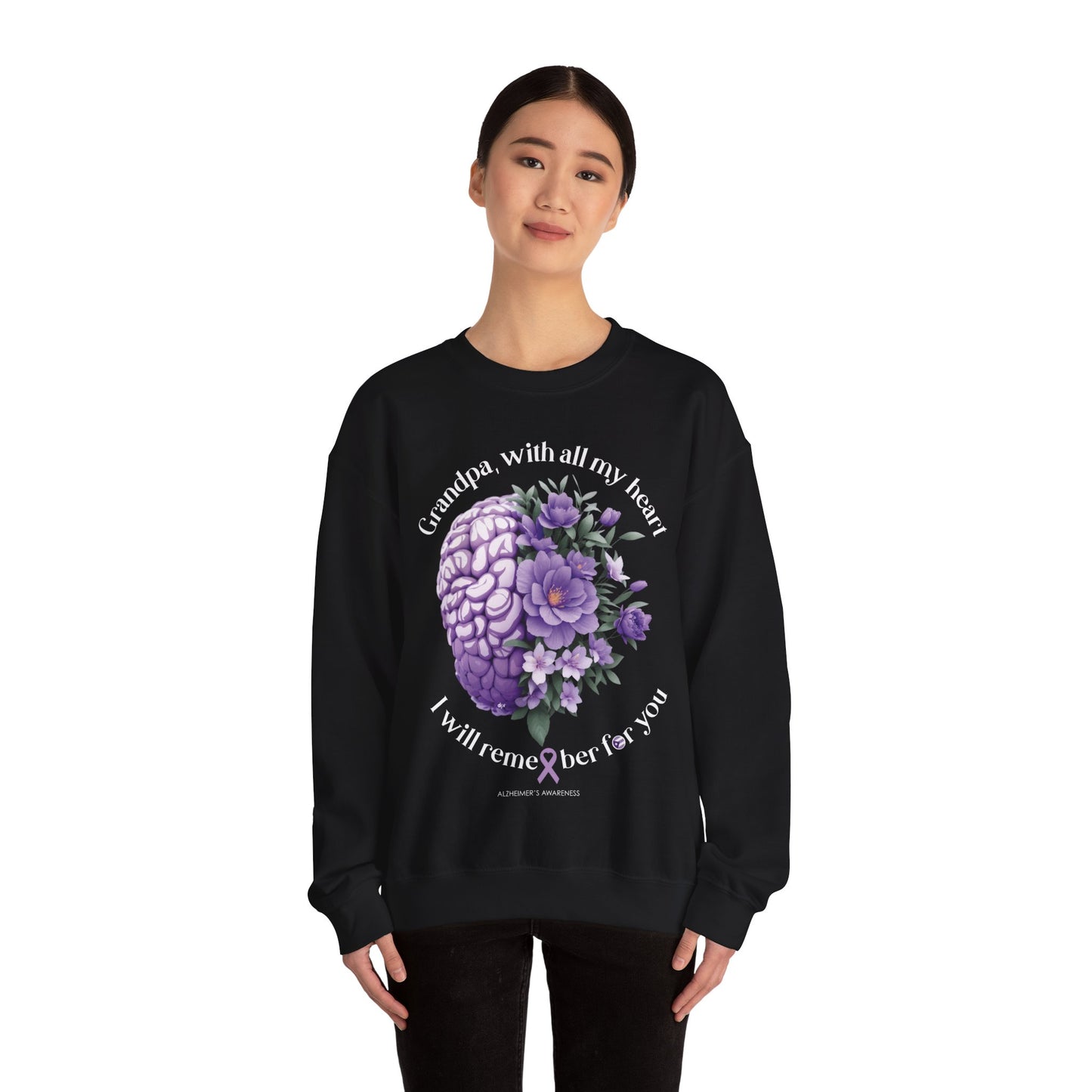 GRANDPA I Will Remember for You Heavy Blend™ Crewneck Sweaters