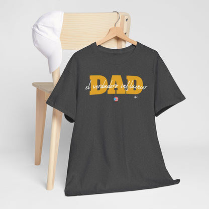 Dad El Verdadero Influencer Yellow Unisex Heavy Cotton Tee