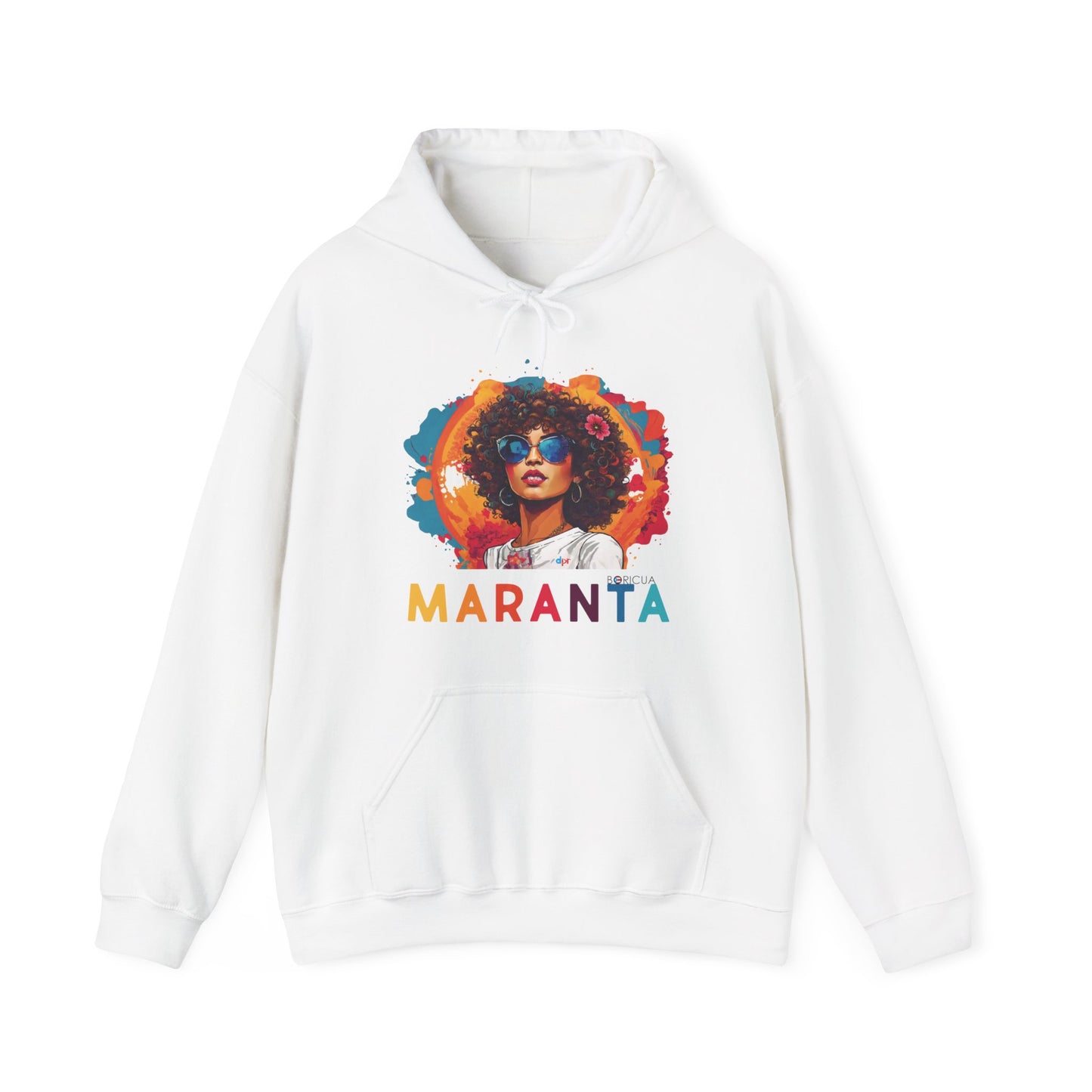Maranta Boricua Girl Unisex Heavy Blend™ Boricua-Style Hoodies