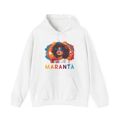Maranta Boricua Girl Unisex Heavy Blend™ Boricua-Style Hoodies