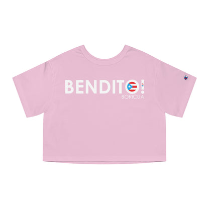 BENDITO BORICUA Flowy Cropped Tee