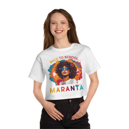 Back To School Maranta Boricua T Shirt Flowy Cropped Tee