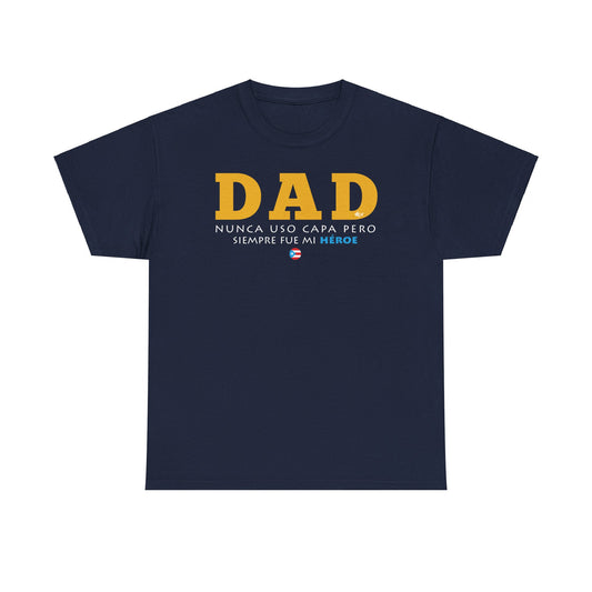 Dad Mi Héroe Yellow Unisex Heavy Cotton Tee