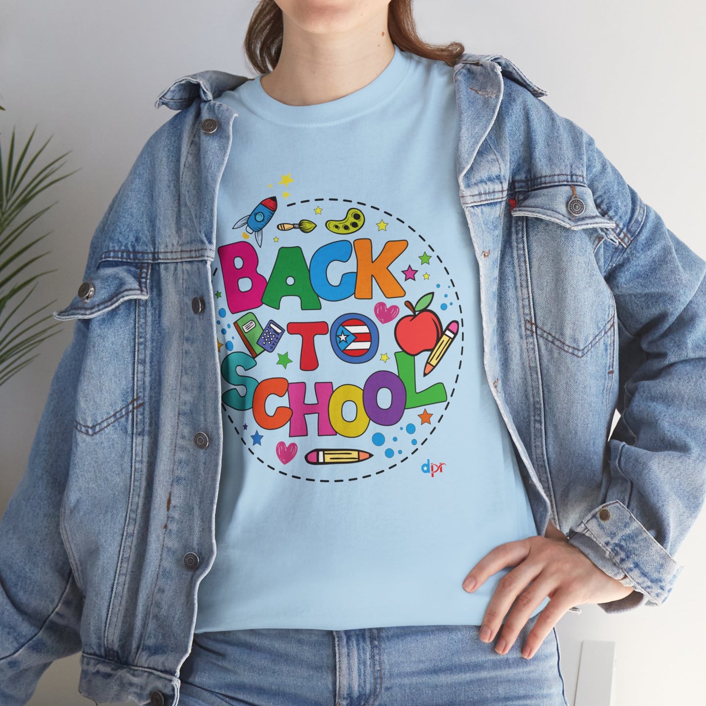 Back to School Boricua Student Heavy Cotton Tee