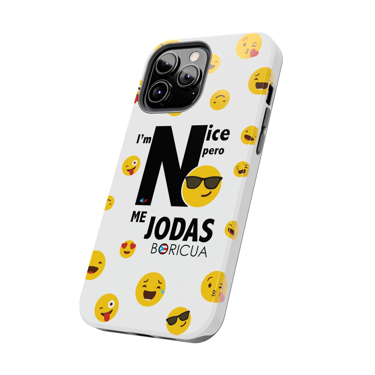 I'm Nice pero No me Jodas White Tough Phone Cases
