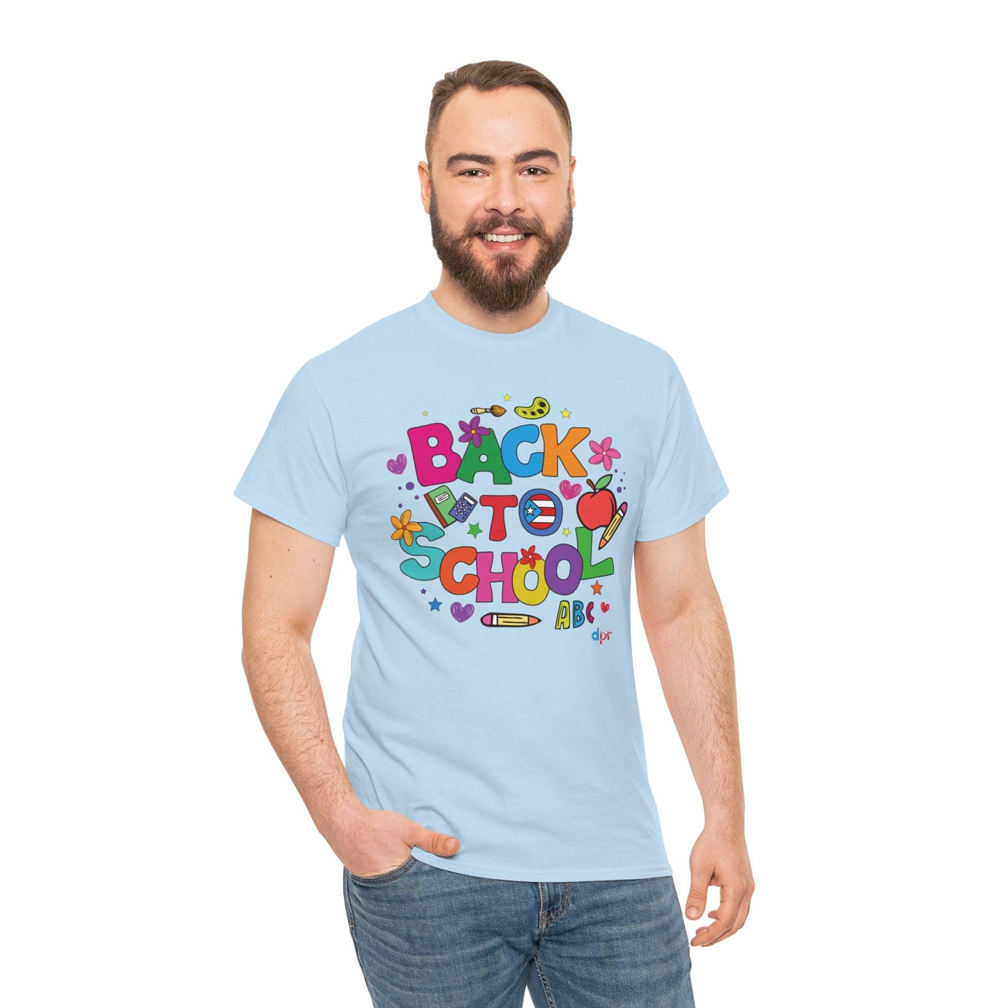 Back to School Boricua Teacher Heavy Cotton Tee