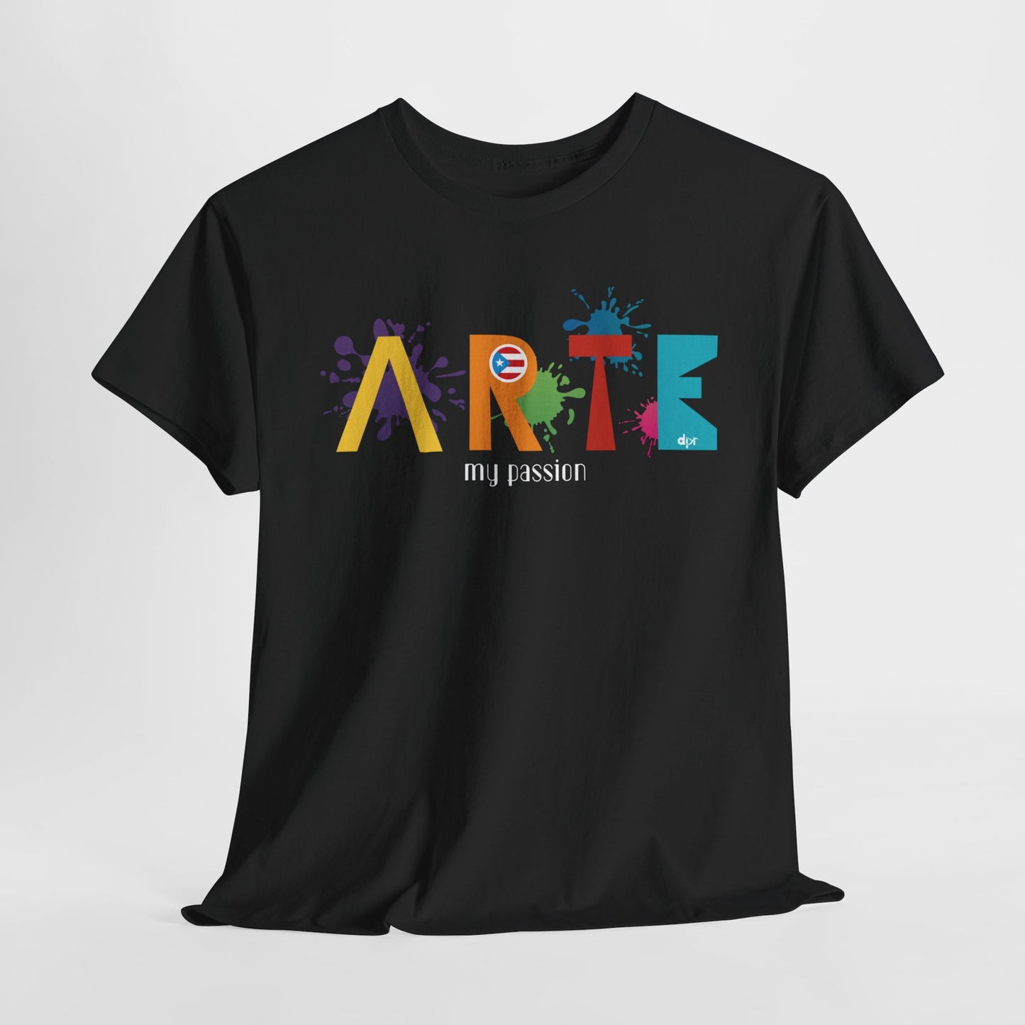 Arte My Passion Bandera Puerto Rico Unisex Heavy Cotton Tee