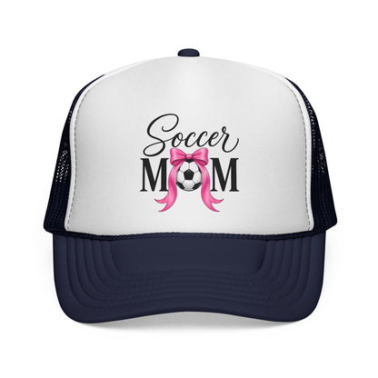 Soccer Mom Boricua Red Bow Puerto Rican Flag Trucker Caps FREE SHIPPING