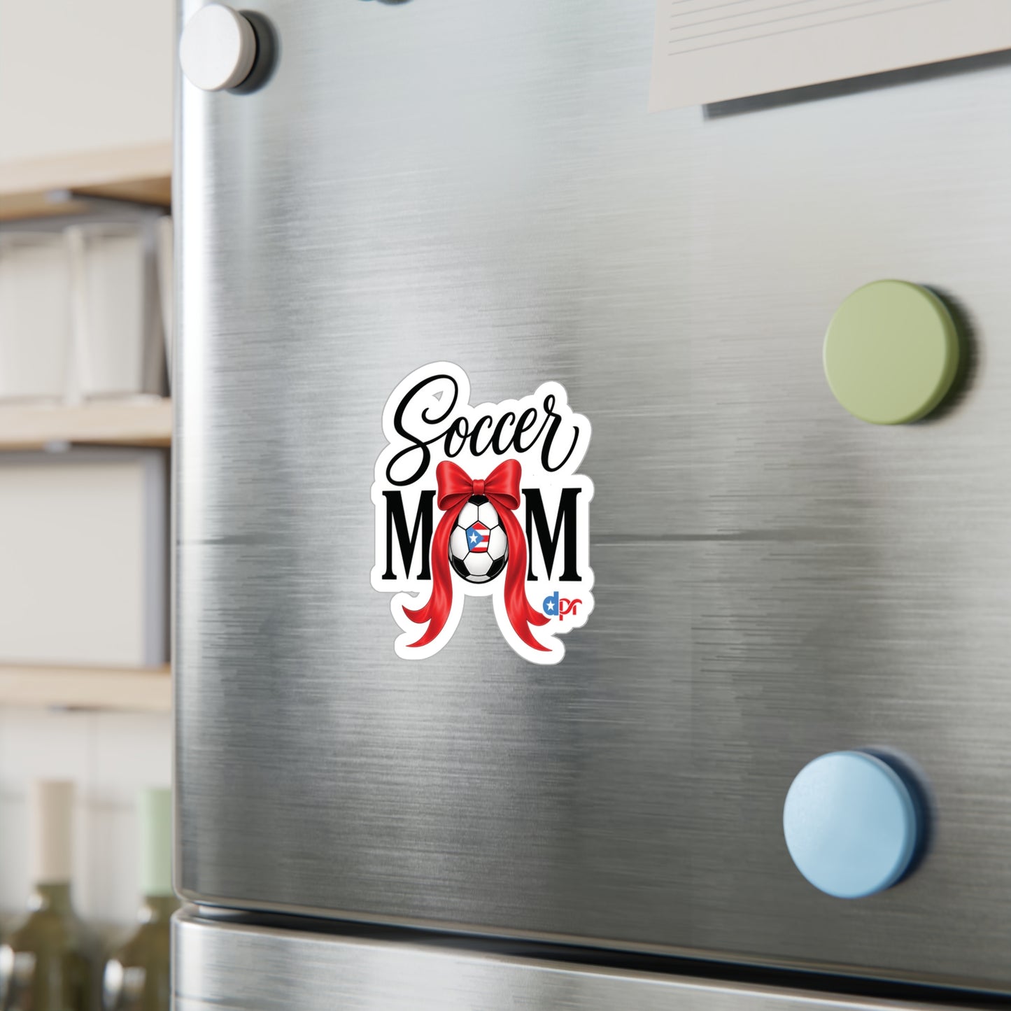 Soccer Mom Boricua Waterproof Kiss-Cut Vinyl Decals
