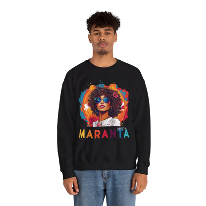 Maranta Boricua Girl Unisex Heavy Blend™ Crewneck Sweaters