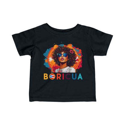 Boricua Girl Colors Infant Fine Jersey Tee