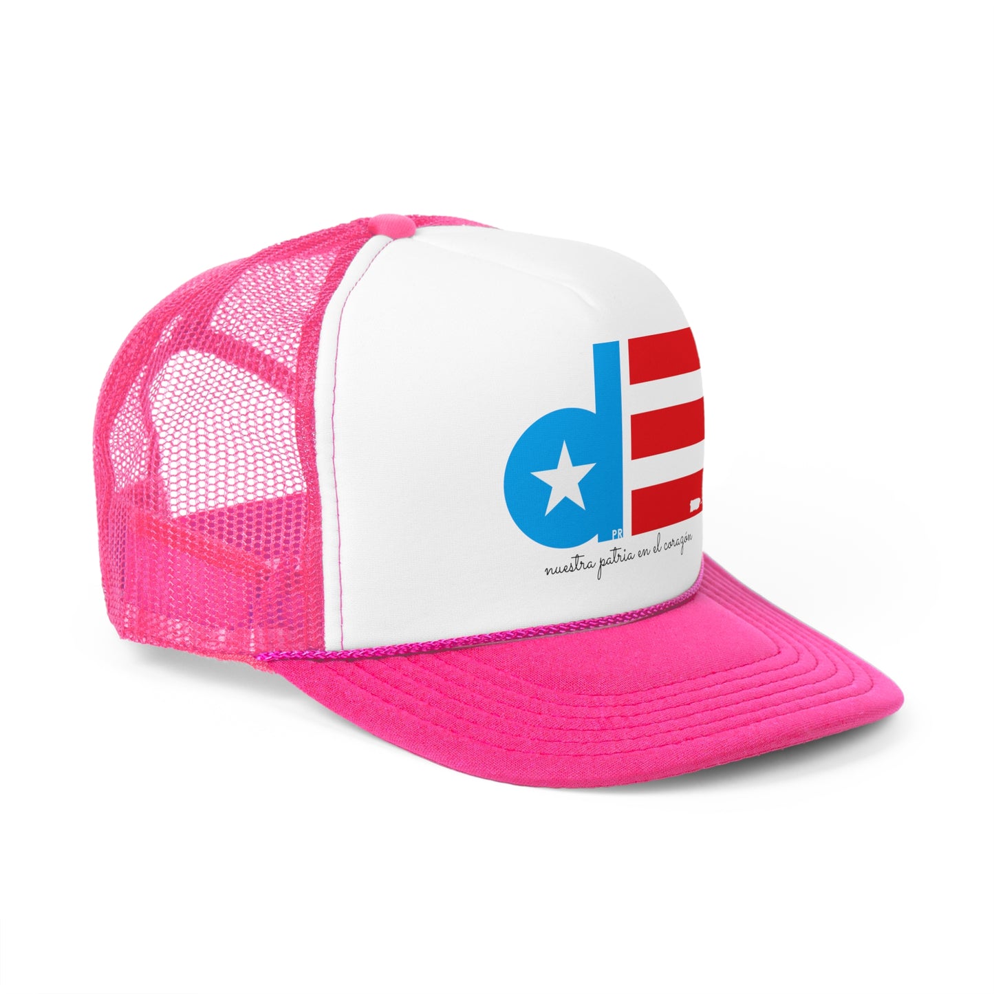 De Puerto Rico nuestra patria en el corazón Puerto Rican Pride Trucker Caps FREE SHIPPING