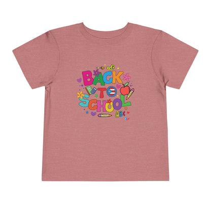 Back To School Boricua Girl Toddler Short Sleeve Tee