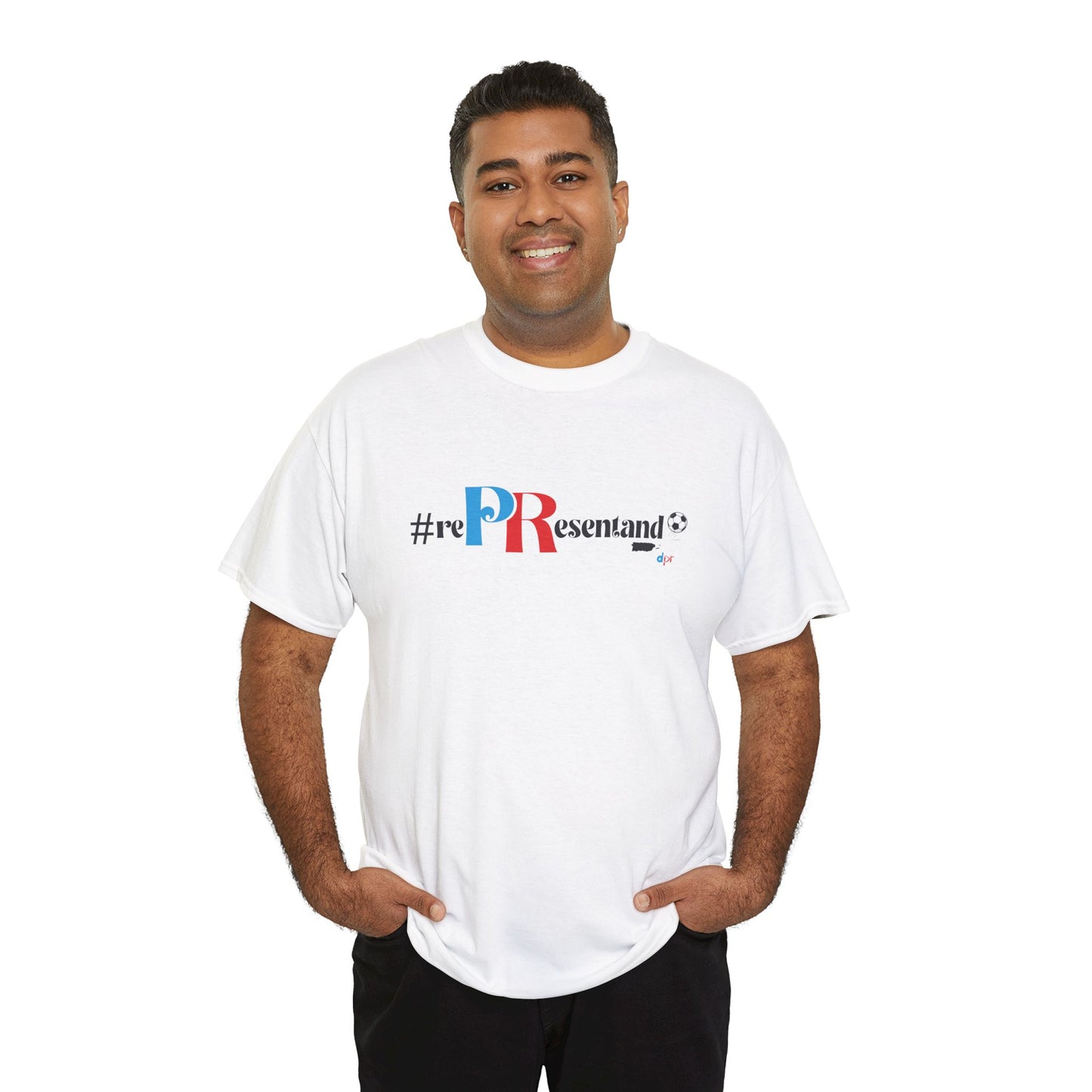 RePResentando Soccer Ball Unisex Heavy Cotton Tee