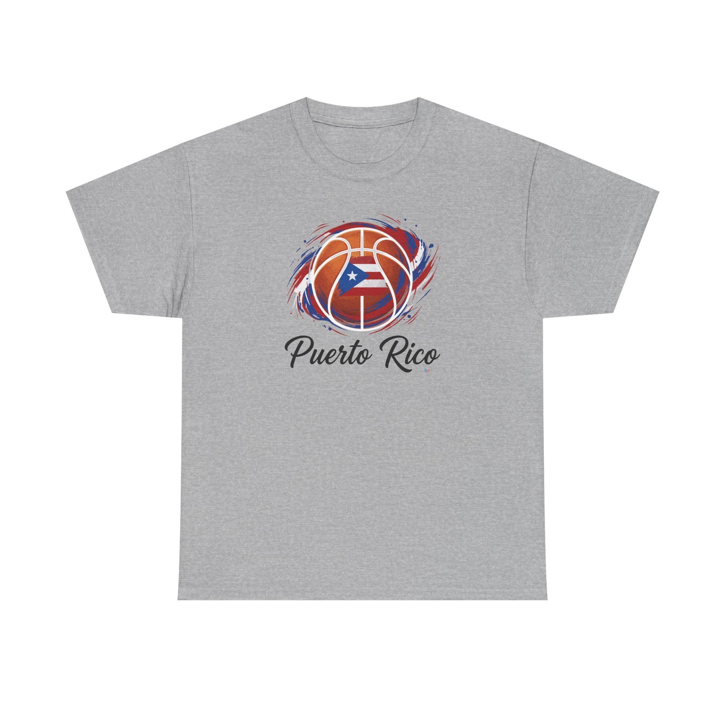 Puerto Rico Basketball Flag | Unisex Heavy Cotton T-Shirt