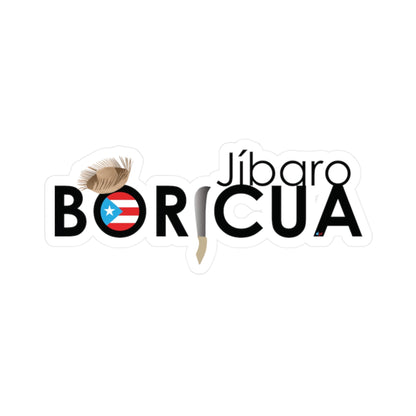 Jíbaro Boricua Waterproof Kiss-Cut Vinyl Decals