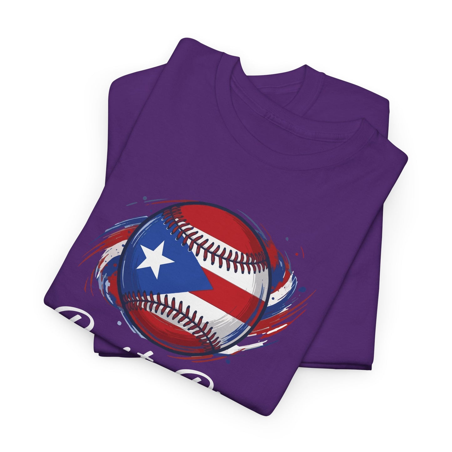 Puerto Rico Baseball Flag | Unisex Heavy Cotton T-Shirt