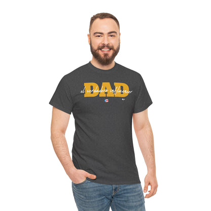 Dad El Verdadero Influencer Yellow Unisex Heavy Cotton Tee