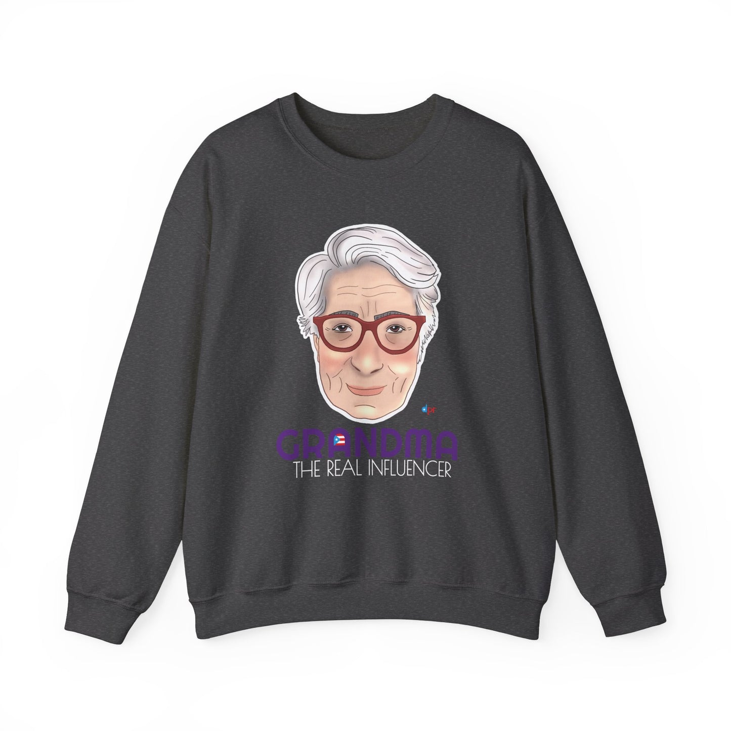Grandma The real Influencer Heavy Blend™ Crewneck Sweatshirt