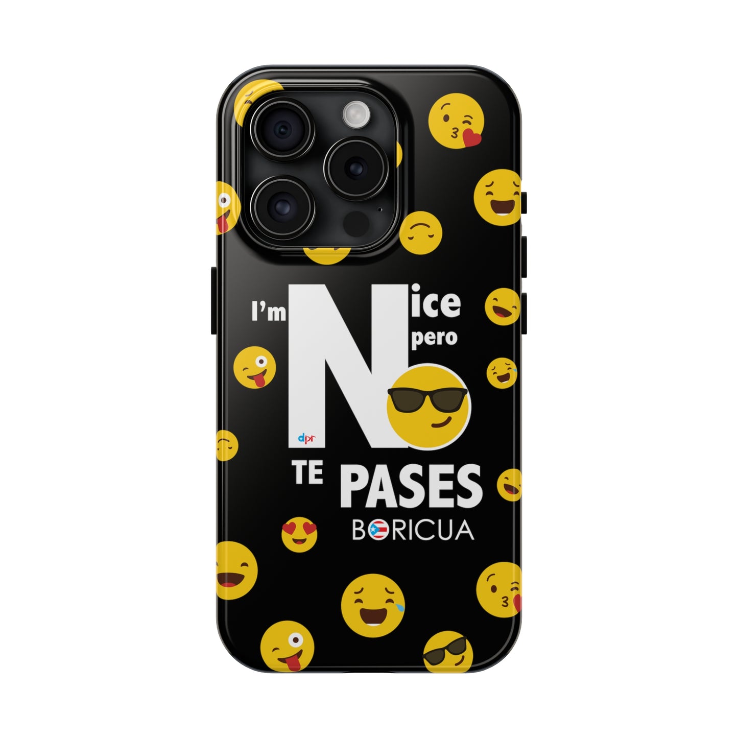 I'm Nice pero No Te Pases Black Tough Phone Cases