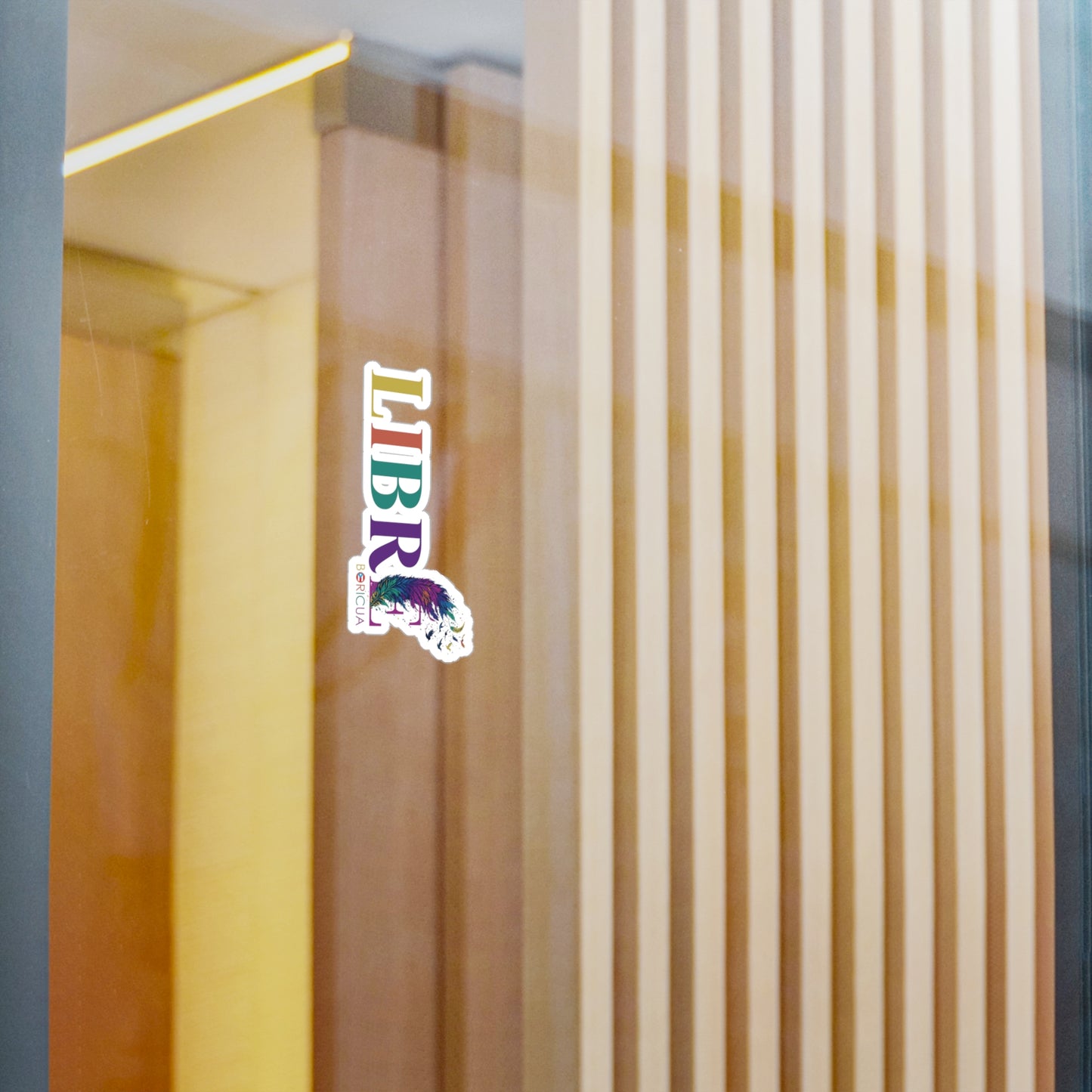 LIBRE Rainbow Waterproof Kiss-Cut Vinyl Decals