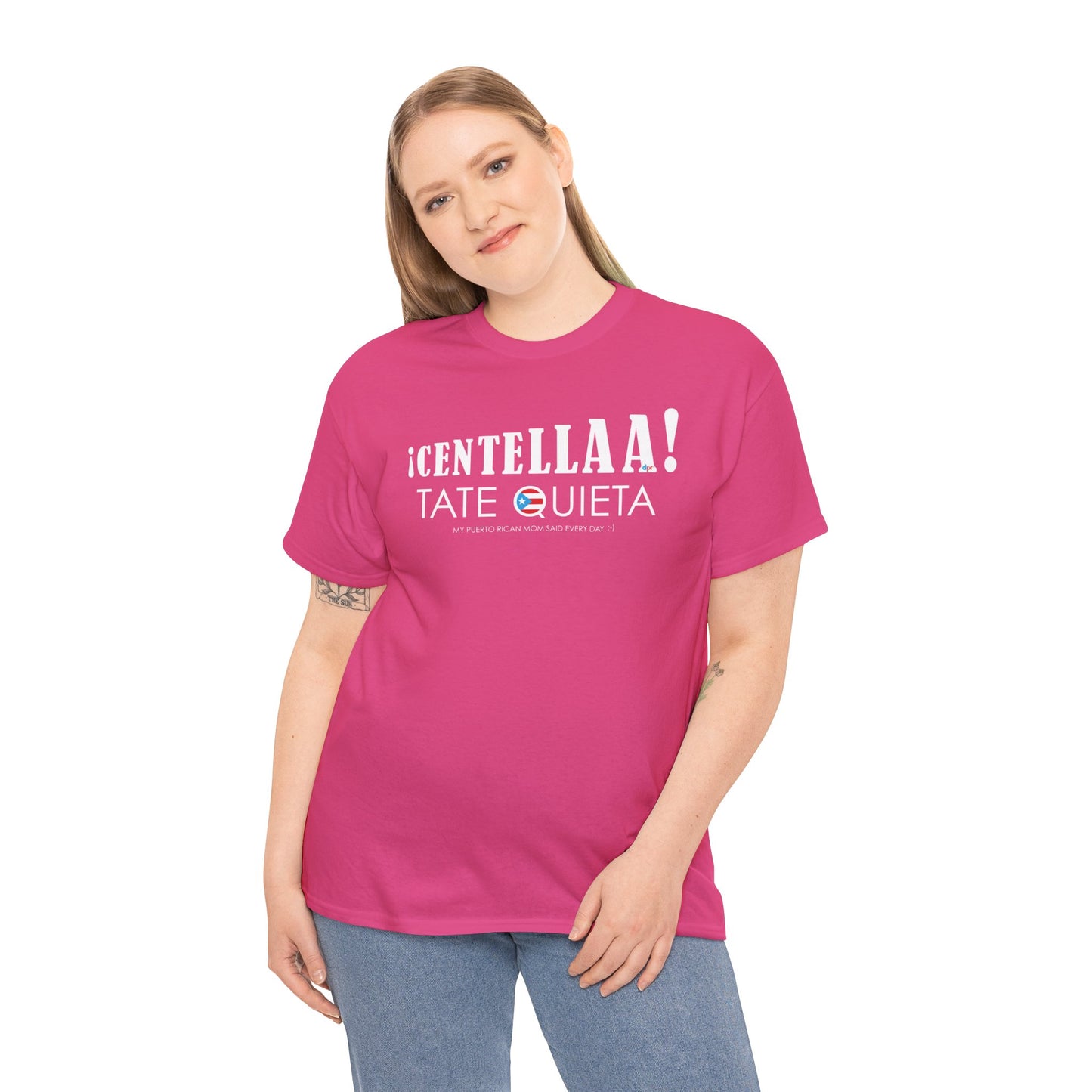 CENTELLA! Puerto Rican Mom WOMAN Unisex Heavy Cotton Tee