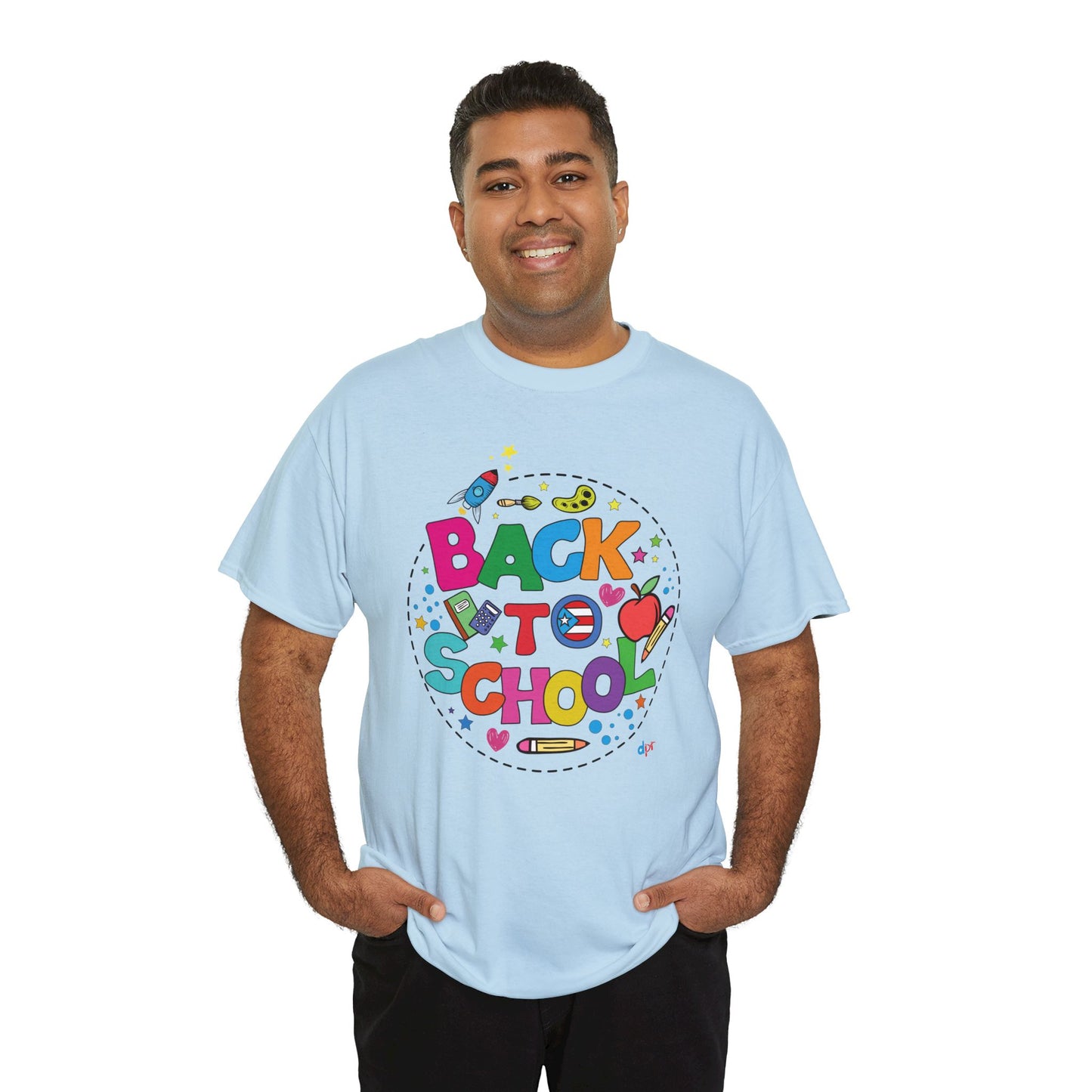 Back to School Boricua Student Heavy Cotton Tee