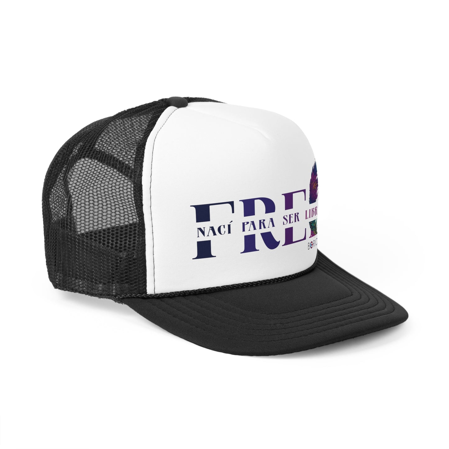 Free Nací para ser Libre Puerto Rican Pride Trucker Caps FREE SHIPPING