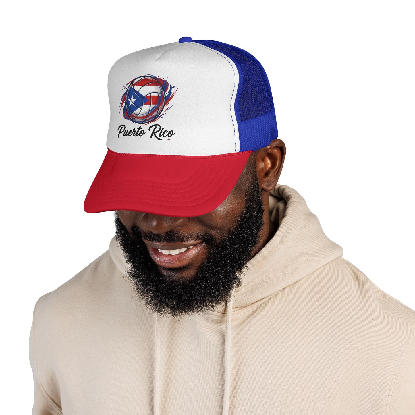 Puerto Rico Volleyball Flag  Trucker Caps FREE SHIPPING