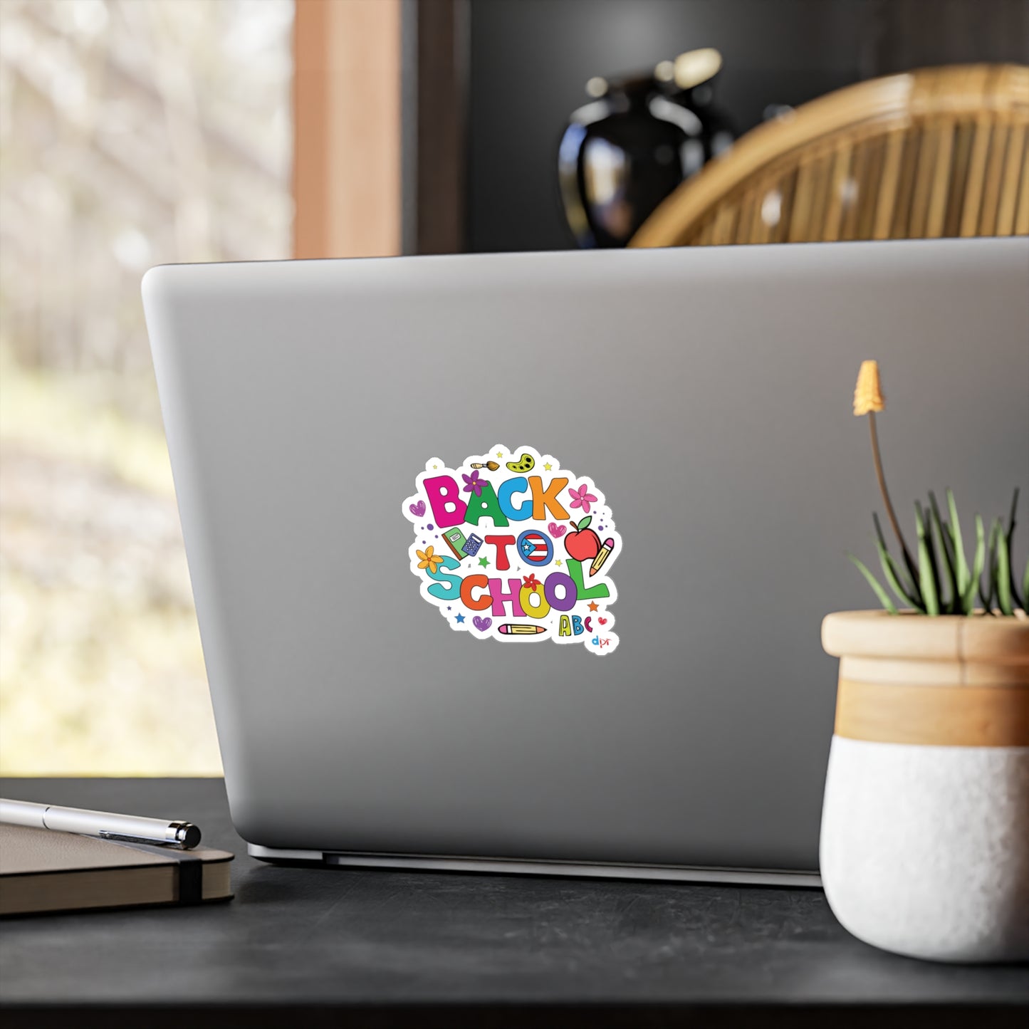 Back to School Boricua Kiss-Cut Vinyl Decals